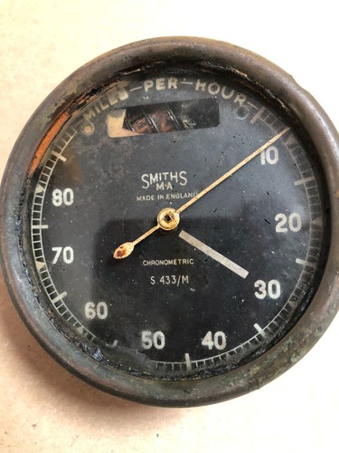 Vintage Rare Genuine smiths Velocette KSS speedometer Mp/h 90