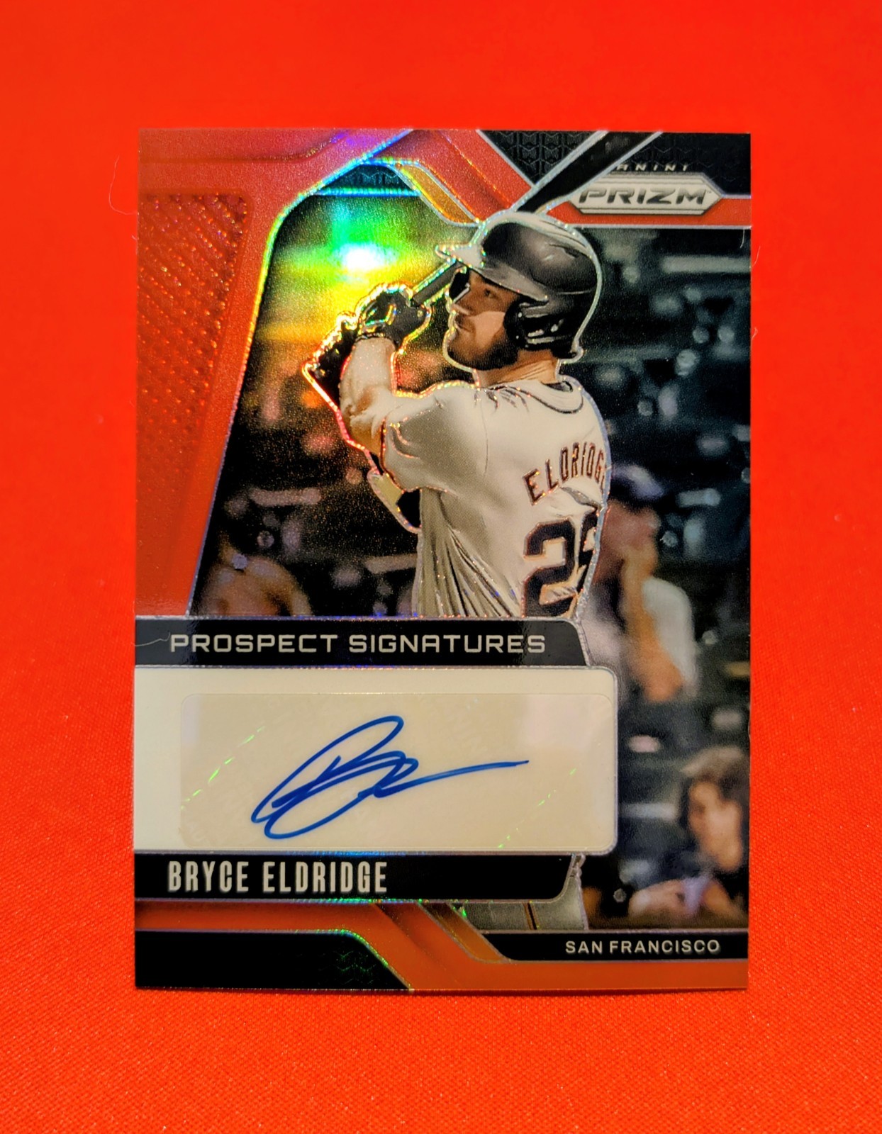 🔥Bryce Eldridge Auto Red Prizm-2025 Panini Prizm Prospect Auto SF Giants #PS-BE
