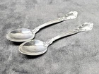 2 Vintage Gorham Chantilly Sterling Silver Spoons 5.75 Inches 60 Grams