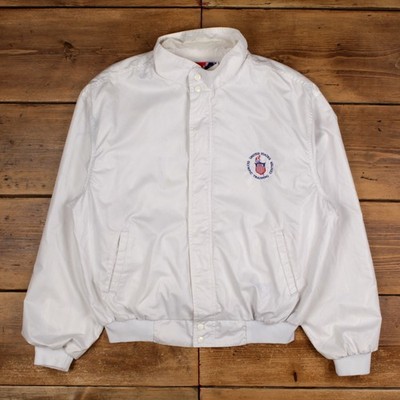 Vintage Swingster Windbreaker Jacke 2XL 90s Olympic Training USA Made Weiß
