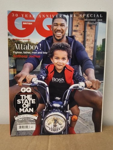 British GQ (UK) Anthony Joshua Cover December 2018 Gavin Bond Men's Fashion NEW