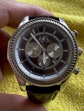 Adee Kaye Men’s watch sport collection ak-4000m Brown Leather Band