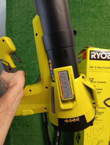 Ryobi PCLCK202K ONE+ 18V String Trimmer/Edger & Jet Fan Blower - Tools Only, NEW - Picture 8 of 11