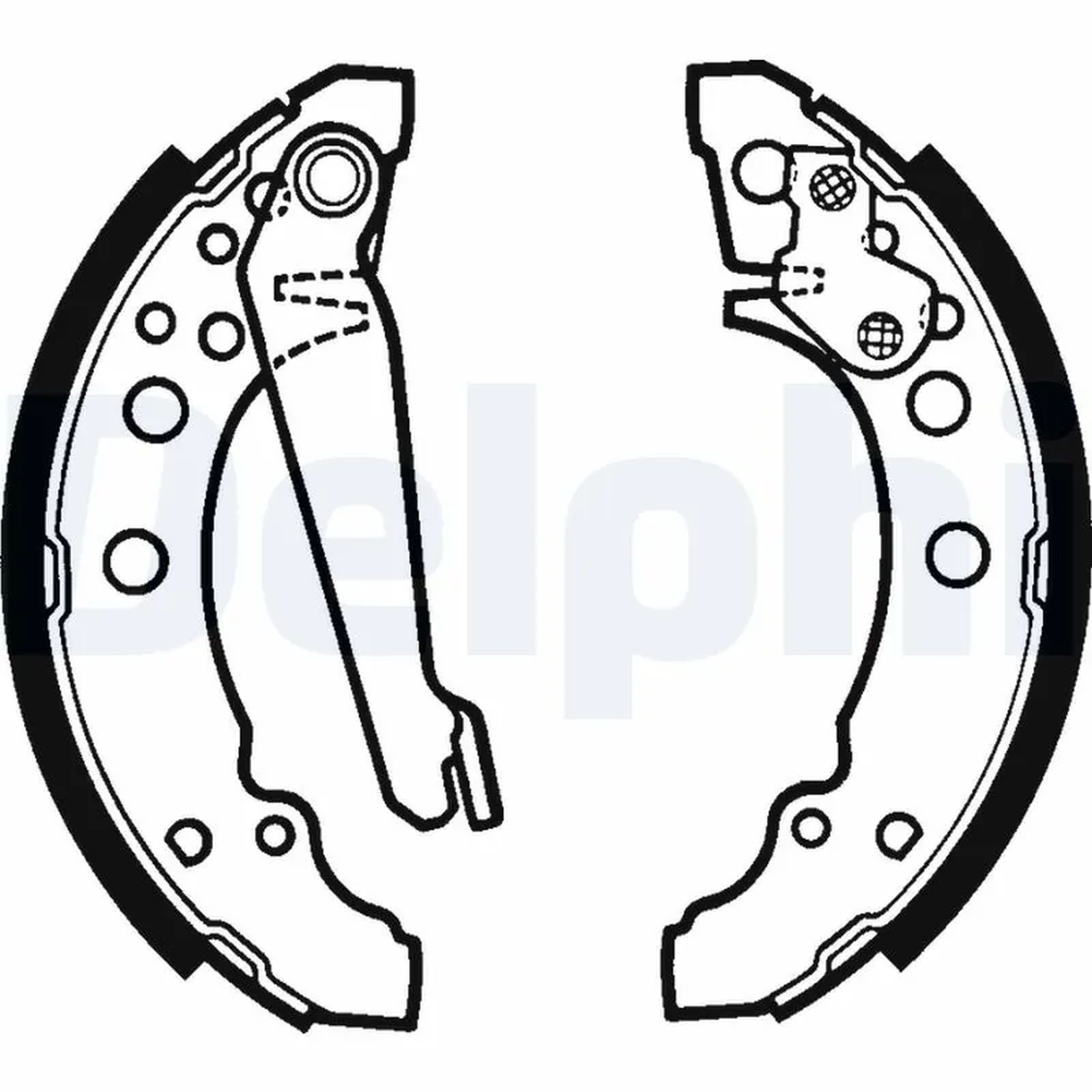 ORIGINAL® Delphi Bremsbackensatz Hinten für VW POLO III POLO II POLO PASSAT B2