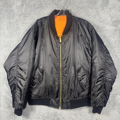 Jacket Flyers Intermediate MA-1 Mens XL Rothco Reversible Flight Bomber Vintage
