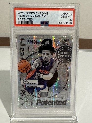 2025 Topps Chrome Cade Cunningham Base (PSA 10)