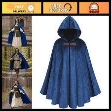 Medieval Renaissance Hooded Cloak Capelet Costume for Men  Women - Hobbit Cospl