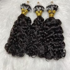 Micro Loop Human Hair Extension Loose Wave Microlink Micro Beads Ring Hair 100g
