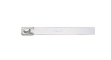 Image of 100x Panduit Cable Tie Assemblies, , 838mm x 7.9 mm, Natural 316 Stainless Steel
