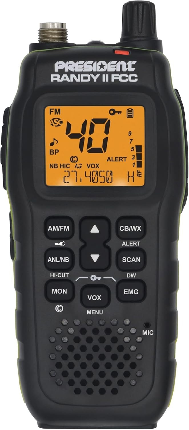 President Randy II FCC - First FCC Approved AM/FM CB Radio with NOAA ...