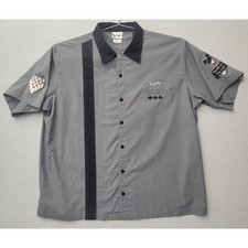 Disney World Mickey King Pins Mens XXL Gray BU Shirt Embroidered SS Vacation