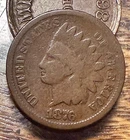 1876 Indian Cent Nice Original Good CHRC