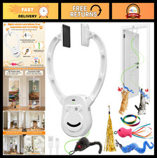 Rechargeable Interactive Cat Toy - Hanging Doorway Teaser for Indoor Cats Kitt