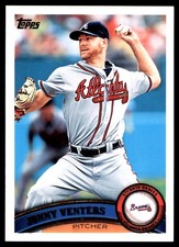 Jonny Venters 2011 Topps #619 Atlanta Braves MLB READ FREE SHIPPING AutographDen