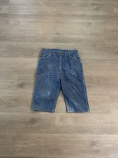 Vintage Wrangler Blue Bell Jean Shorts 50s 60s Womens 18 Sanforized Denim