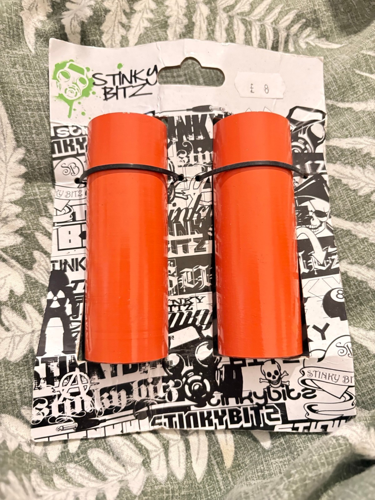 STINKY BITZ ORANGE STUNT PEGS 100X36MM - BRAND NEW - UK SELLER