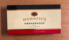 Scatola per 50 sigarette vintage vuota MURATTI AMBASSADOR'S