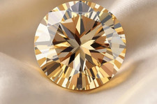     1 Ct Natural Round Cut Yellow Diamond   Certified D Grade VVS1    