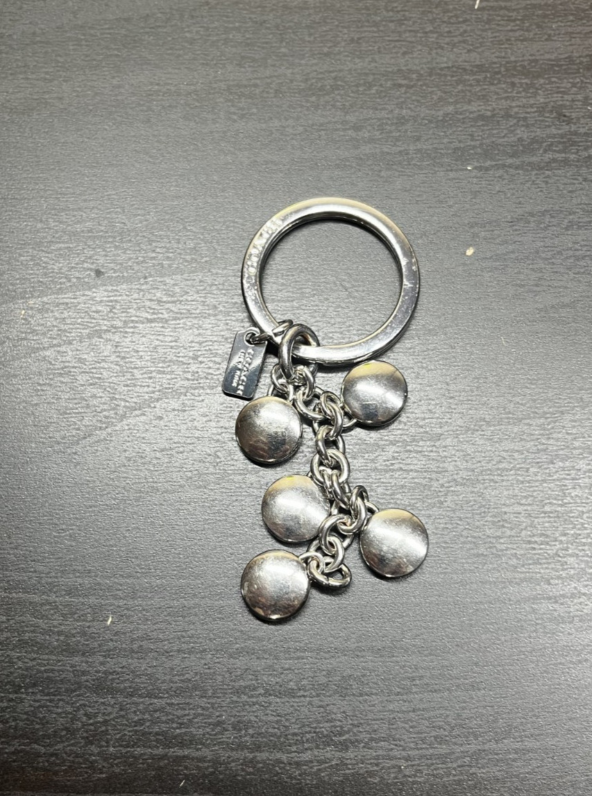 Coach Multi Button Split Ring SIlver Keychain - image 2