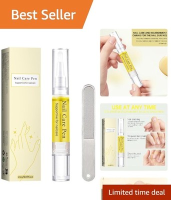 Nail Growth Oil Pen - Natural Formula for Nail Strength & Cuticle Care 0.02 F...