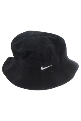Nike Bucket Hat Schwarz Baumwolle Logo Gr. S Sportlich Streetwear