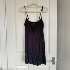 Womens Urban Outfitters Black Tie Front Mini Dress Size XS