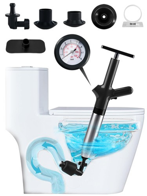 #ad Toilet Plunger Drain Clog Remover Tool High Pressure Drain Snake Sink Plunge... $34.60