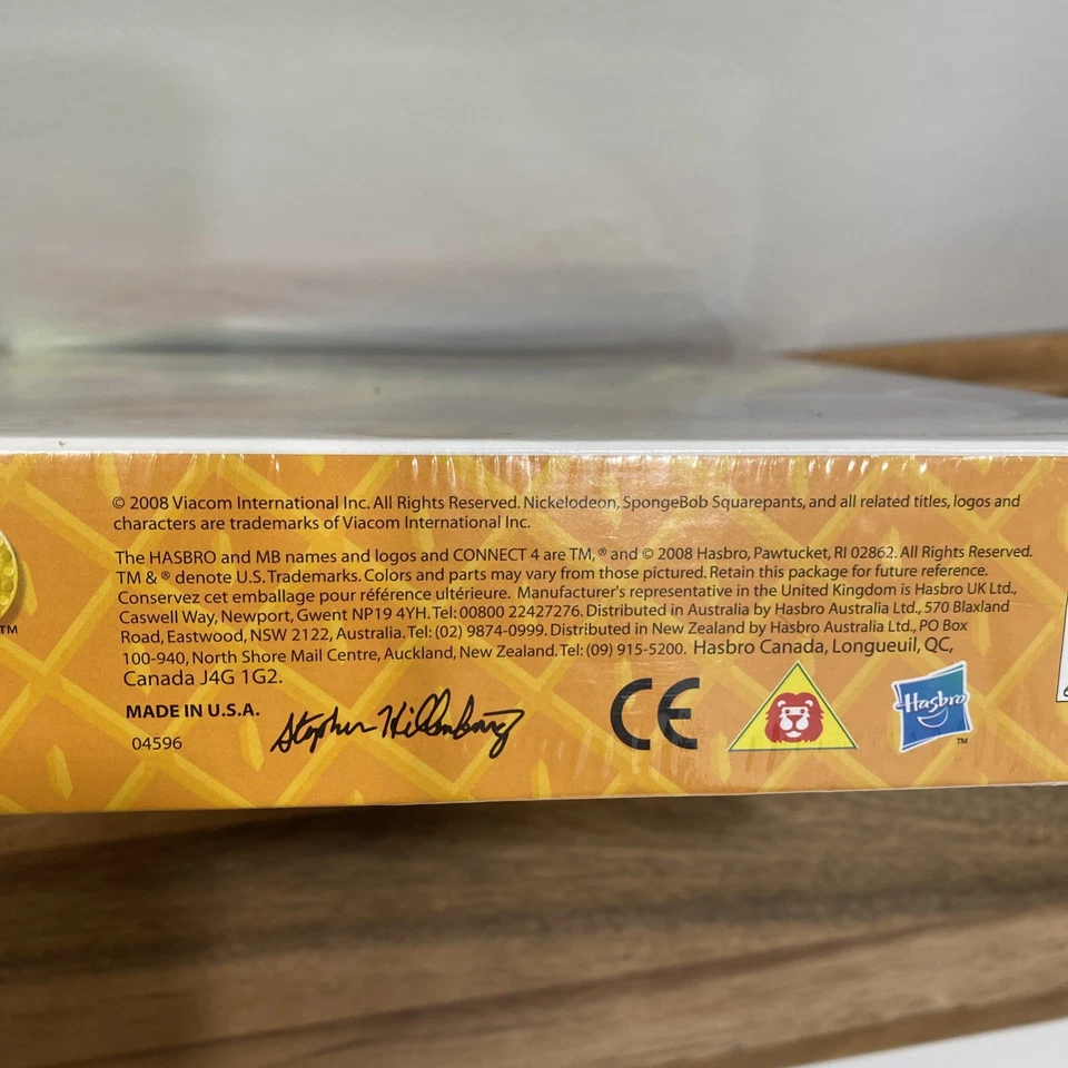 Spongebob Squarepants Connect 4 Four Strategy Board Game Nickelodeon - NEW 2008 - Image 3 of 4