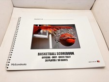 NEW My Scorebook Basketball Scorebook 20 Player/30 Games