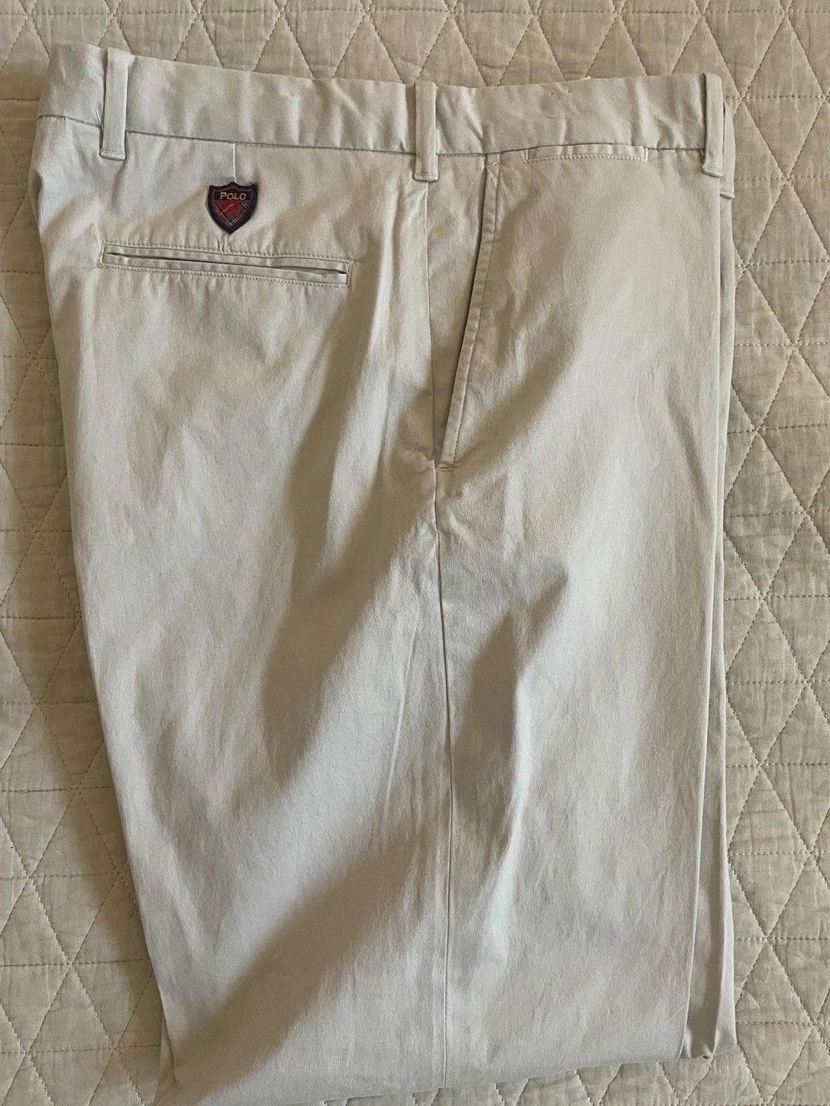 POLO GOLF RALPH LAUREN Stretch Twill Chino Pant in Light Khaki Size 34/30