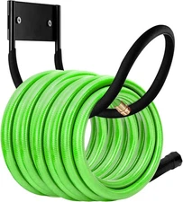 Hose Hanger, Heavy Duty Metal Hose Holder Wall Mount, Hook for Garden Hose/Expan