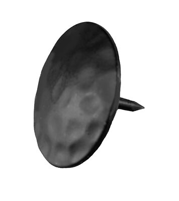 1 1/4'' Round Hammered Clavos, Premium Type, Black Powder Coated (100) 100