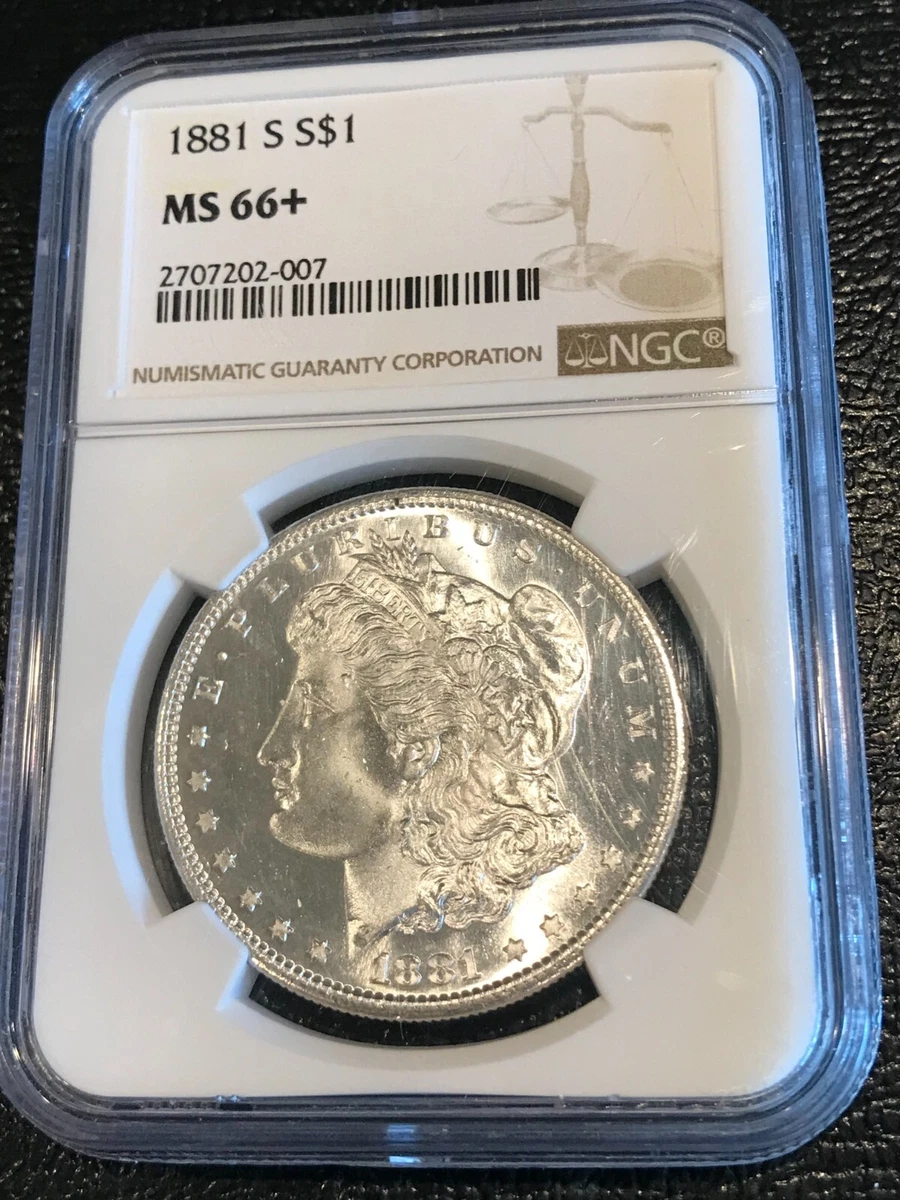 NGC Grade MS 66 1881 Year Morgan US Dollars (1878-1921) for sale