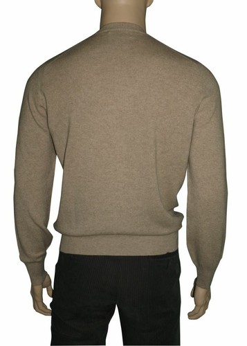 Brunello Cucinelli 100% cashmere maglione girocollo beige M - Picture 2 of 5