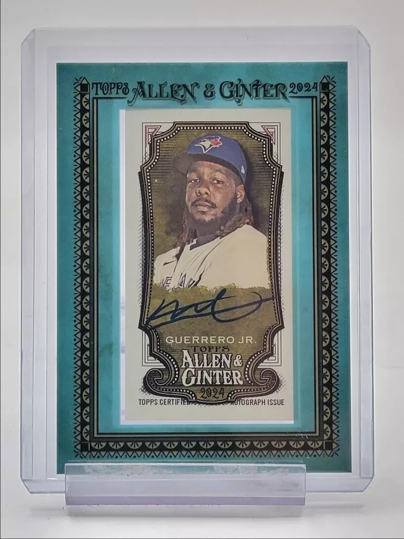 VLADIMIR GUERRERO JR. 2024 TOPPS ALLEN GINTER MINI BLUE FRAME AUTO