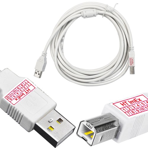 Weiß USB Druckerkabel Scanner Anschluss Zebra ZT42162-T0EC000Z, ZT42162-T4E0000Z - Bild 2 von 12