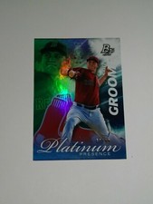 2017 Bow Platinum  ** PRESENCE GREEN **  #PP-JG Jason Groome RC  #D / 99  