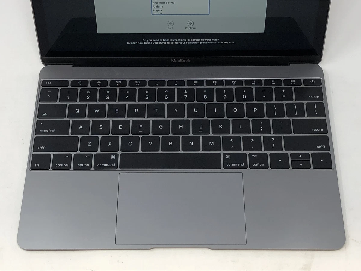MacBook 12 Space Gray Early 2016 1.3 GHz Intel Core m7 8GB 512GB