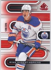 2022/23 SP GAME USED..RYAN NUGENT-HOPKINS..RED PARALLEL../225..CARD # 86..OILERS