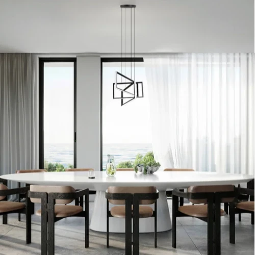 Feit Lámpara LED Eléctrica 120 Voltios Acabado Negro Luz Integrada Colgante Foto 2 de 3