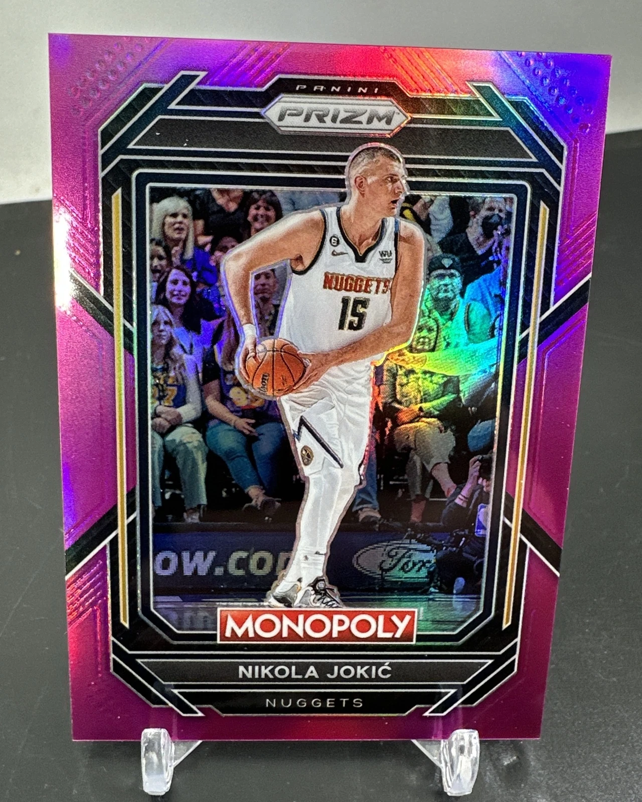 NIKOLA JOKIC MONOPOLY Panini Prizm NBA 2022-2023 No. 22 Basketball Pink /149