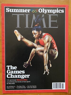 Time Magazine 2016 Simone Biles Ledecky Usain Bolt Neymar Olympics Rio NO LABEL