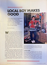 1985 Eddie Olczyk Chicago Black Hawk Hockey Player