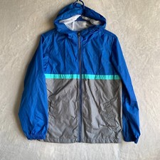 Old Navy Windbreaker XL 14-16 Blue Gray Full Zip Jacket