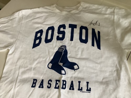David Ortiz Signed MLB Genuine Merchandise Boston Red Sox T-Shirt New with Tags - Picture 2 of 6