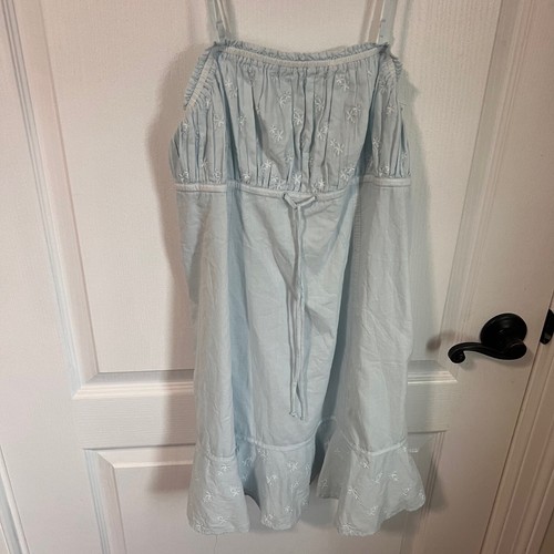 American Eagle Outfitters Summer Dress Adjustable Straps Blue Size Medium NWOT - Picture 3 of 6