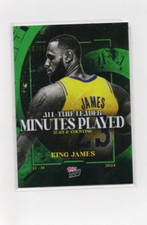 2024 Topps Now #10 LeBron James All-Time Leader Minutes Played Green 96/99