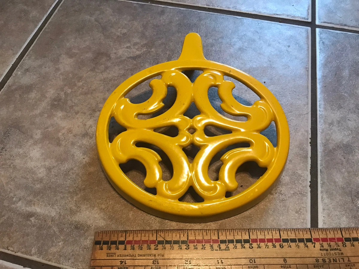 Antique Wood Stove Part Attachment Cast Iron Yellow Enamel Stamped Pilot |  eBay