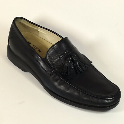 Mc Neil M MENS Shoes Size 8 D Black Tassel Loafer Comfort Made in Brazil McNeil