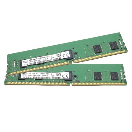 SK Hynix KIT 16GB 2x8GB 3200MHz DDR4 REG ECC RAM PC4-25600 1Rx8 Server Memory - Picture 2 of 17